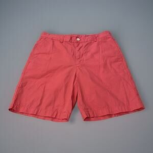 Vineyard Vines Men's Shorts Size 32 Breaker Shorts 100% Cotton Pink Red EUC